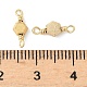 Стеклянные граненые шестигранные соединительные подвески KK-C097-07G-02-3