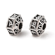 Сплавочные овальные бусины тибетского стиля  FIND-C060-025AS