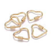 Брелоки с винтовым карабином из нержавеющей стали 304 ZIRC-F255-059G
