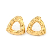 Треугольные серьги-гвоздики из нержавеющей стали 304 EJEW-L290-005G