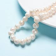 Нити из натурального культивированного пресноводного жемчуга PEAR-L001-A-07-01