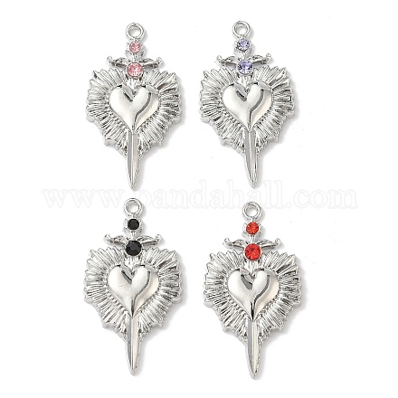Подвески из сплава и страза FIND-L023-06P-1