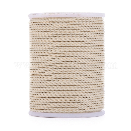 Круглый вощеный полиэфирный шнур YC-G006-01-1.0mm-12-1