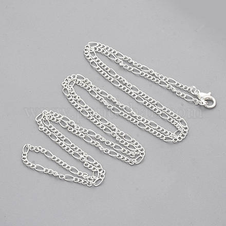 Изготовление колье из цепочки Figaro из латуни MAK-T006-03S-1
