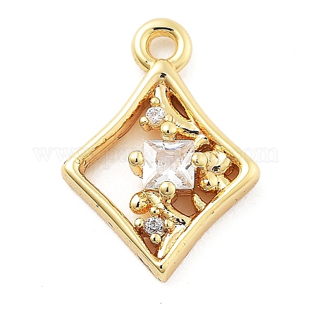 Латунные микро проложить кубического циркония подвески KK-H511-01G-03-1