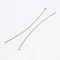 925 Sterling Silver Flat Head Pins, Silver, 30x0.5mm, Head: 2mm, about 266pcs/20g