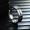 Hand in Hand Pattern 201 Stainless Steel Finger Couple Rings, Stainless Steel Color, US Size 8(18.1mm)