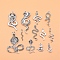 12Pcs Tibetan Style Alloy Pendants, Snake Charms, Antique Silver, 20~45x10~30mm