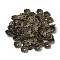 4-Petal Tibetan Style Alloy Flower Bead Caps, Cadmium Free & Nickel Free & Lead Free, Antique Bronze, 8x8x2mm, Hole: 2mm