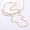 Stainless Steel Figaro Chain Necklaces for Women Men, Golden