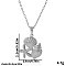 Stainless Steel Starfish Shell Shaped Pendant Summer Necklaces for Women, Silver, 17.72 inch(45cm)