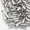Tarnish Resistant 201 Stainless Steel Cord Ends, End Caps, Stainless Steel Color, 7x2.5mm, Hole: 1mm, Inner Diameter: 1.8mm
