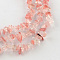 Cherry Quartz Glass Beads Strands, Chip, 4~10x4~6x2~4mm, Hole: 1mm, about 210pcs/strand, 80~81cm