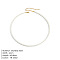 Elegant High-Quality Non-Fading Round Shell Pearl Beaded Heart Pendant Necklaces for Women, White, 16.54 inch(42cm)