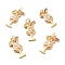 Rack Plating Brass Micro Pave Cubic Zirconia Pendants, Cadmium Free & Lead Free & Nickle Free, with Enamel and Jump Ring, Real 18K Gold Plated, Goblet, Sandy Brown, 24.5x13x2.5mm, Jump Ring: 5x0.6mm, Inner Diameter: 3.5mm