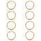8 Pairs Ion Plating(IP) 304 Stainless Steel Huggie Hoop Earrings, with 316 Surgical Stainless Steel Pins, Golden, 25x2.5mm, Pin: 0.9mm