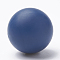 Food Grade Eco-Friendly Silicone Beads, Round, Marine Blue, 8~10mm, Hole: 1~2mm
