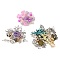Glass Bead, with Alloy Pendant, for DIY Finding, Mixed Shapes, 13~54.5x10~44x1~5mm, Hole: 1.2~3mm