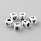 Opaque Acrylic Beads, Horizontal Hole, Letter Style, Cube, Letter.Y, 6x6x6mm, Hole: 3mm, about 300pcs/50g