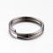 Tarnish Resistant 304 Stainless Steel Keychain Clasps, Split Key Rings, Stainless Steel Color, 10.5x12x1.5mm