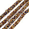 PVC Tubular Synthetic Rubber Cord, Hollow Pipe, with Resin Rhinestones, Colorful, 7mm, Hole: 1.6mm, about 54.68 Yards(50m)/Bundle