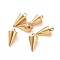 Ion Plating(IP) 304 Stainless Steel Pendants, Spike/Cone, Golden, 13.5x7mm, Hole: 2mm