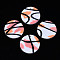 Handmade Polymer Clay Pendants, Flat Round, Salmon, 32x2mm, Hole: 1.6mm