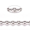 Tarnish Resistant 304 Stainless Steel Coffee Bean Chain, with Spool, Unwelded, Stainless Steel Color, Links: 6x3x1.6mm and 6x4.5x2mm, about 32.8 Feet(10m)/roll