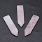 Natural Rose Quartz Cabochons, Sword, 51.5~54x12.5~14x5~6mm