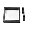Plastic Frame Stands, with Transparent Membrane, 3D Floating Frame Display Holder, Coin Display Box, Black, 11x11.5x2cm