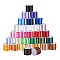 PandaHall 30 Color 1.5mm Rattail Satin Nylon Trim Silk Cord for Chinese Knot, Macramé, Trim, Braided Necklace, Chinese Knot, Macramé, Trim, Jewelry Making, 450 yards totally