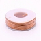 Matte Round Aluminum Wire, with Spool, Dark Salmon, 1.2mm, 16m/roll