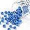 TOHO Short Magatama Beads, Japanese Seed Beads, (43D) Opaque Cornflower, 6x5.5x3.5mm, Hole: 2mm, about 450g/bag