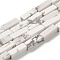 Synthetic Howlite Beads Strands, Rectangle, 13x4x4mm, Hole: 1.2~1.4mm, about 29pcs/strand, 18.39''~19.29''(46.7~49cm)