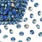 Preciosa® MAXIMA Crystal Round Stones, Czech Crystal, Aluminium Layer, Round(431 11 615 Chaton), 00030 296 Bermuda Blue, SS45(9.85~10.2mm)