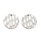 Non-Tarnish 304 Stainless Steel Charms, Flat Round Charm, Stainless Steel Color, 10.5x1mm, Hole: 0.9mm