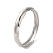Non-Tarnish 304 Stainless Steel Plain Bangles, Stainless Steel Color, Wide: 10mm, Inner Diameter: 2-3/8 inch(6cm)