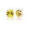 Preciosa® MAXIMA Crystal in Sew-On Cup, Czech Crystal, 719 37 080 Chaton(Round), Golden, 80310 Citrine, SS34(7.05~7.25mm)