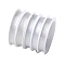 5 Roll 5 Styles Clear Elastic Crystal Thread, Stretchy String Bead Cord, for Beaded Jewelry Making, Round, Clear, 0.5~1mm, 1 roll/style