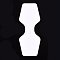 Blank Paper Display Card, Used For Necklace and Bracelet, White, 95x37x0.35mm, Hole: 4mm