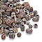 Mixed Antique Style Acrylic Beads, Mixed Shapes, Mixed Color, 9~25x7~31x6~15mm, Hole: 1~5mm