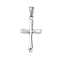 304 Stainless Steel Pendants, Cross Charms, Anti-Tarnish, Stainless Steel Color, 29x16x2.5mm, Hole: 5.9x3.4mm