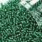 TOHO Round Seed Beads, Japanese Seed Beads, (24B) Silver Lined Dark Peridot, 11/0, 2.2mm, Hole: 0.8mm, about 1110pcs/bottle, 10g/bottle