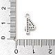 Латунные микропаве прозрачные подвески с фианитом ZIRC-I067-02E-3