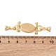 Плоские круглые латунные застежки-защелки KK-A256-01G-3