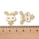 Латунные микро проложить кубического циркония подвески KK-B083-42G-3