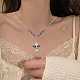 Кулоны из стекла с жемчугом и росписью для выпечки FIND-PH0008-14-5