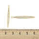 Латунные микропаве прозрачные подвески с фианитом KK-S386-25G-3