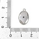 Подвески из латуни с прозрачным фианитом KK-L238-27P-3