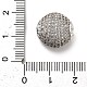 Латунные микро проложить кубического циркония бусы KK-L229-023P-02-3